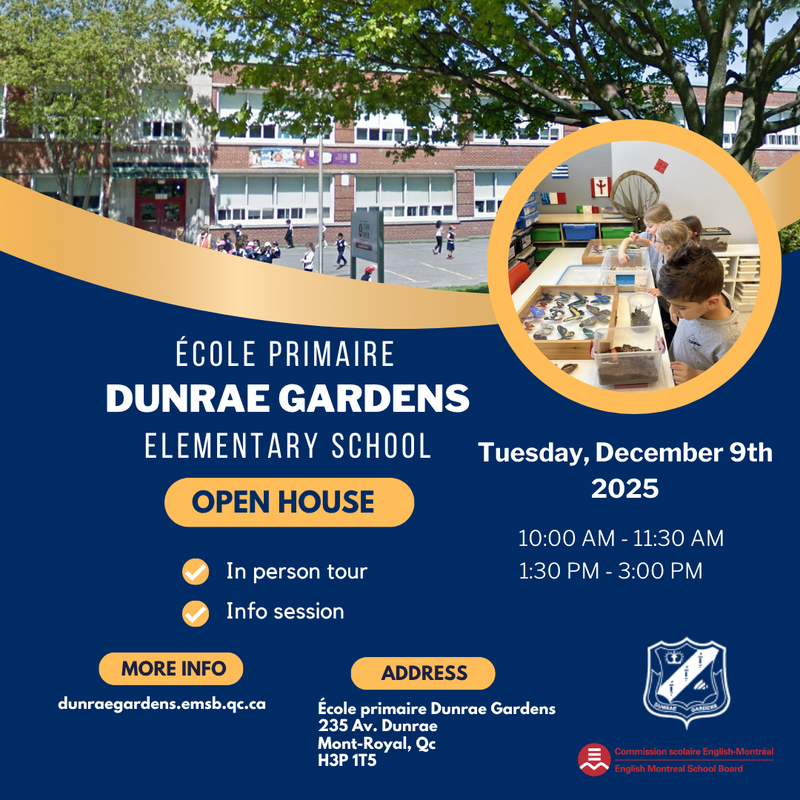 Dunrae Gardens School Open House