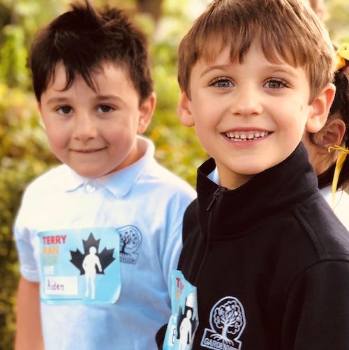 group of elementary students