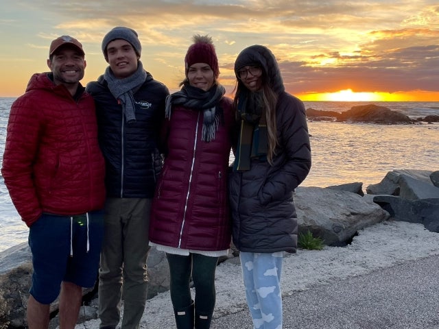 Photo caption: Celebrating Keyan’s 19th birthday in Maine in October 2022, were, from left: Kunal, Keyan, Audrey and Manisha