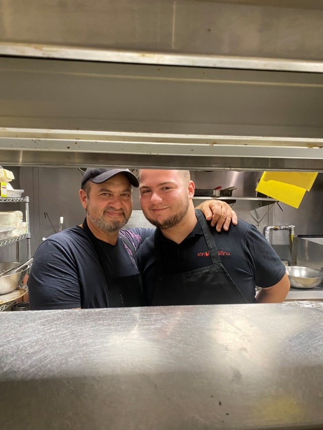 Eugenio Nicita, left, and Corrado Nicita at their family-run restaurant San Marzano in Rivière-des-Prairies in September.