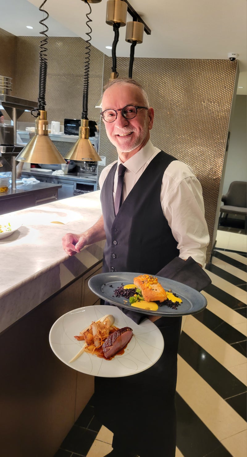 Longtime server Sylvain Joyal.