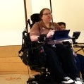 Alison Levine speaking at the Branches of Belonging event at Congregation Dorshei Emet on April 3. Photo: Randy Pinsky