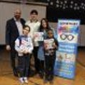Steven Atme with students.
