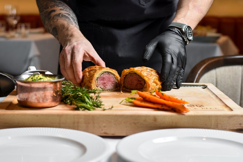 Black + Blue offers a stylish setting featuring premium steaks and top-quality seafood.
