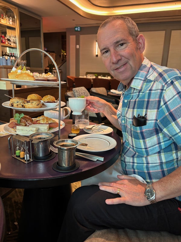 Enjoying Tea at the Ritz at The Ritz-Carlton, Toronto.