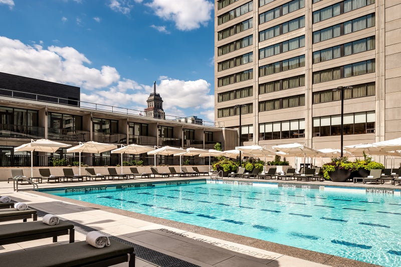 Sheraton Centre Toronto Hotel Downtown Outdoor Pool.