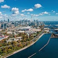An aerial view of Toronto