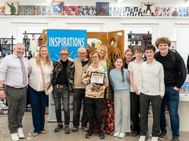 This edition’s Simon Chang Difference Maker, Matthew Broterwood, seen here holding his award, surrounded by his family and Simon Chang on Aprill 28 at Chang’s atelier. Photo: Joonas Horn