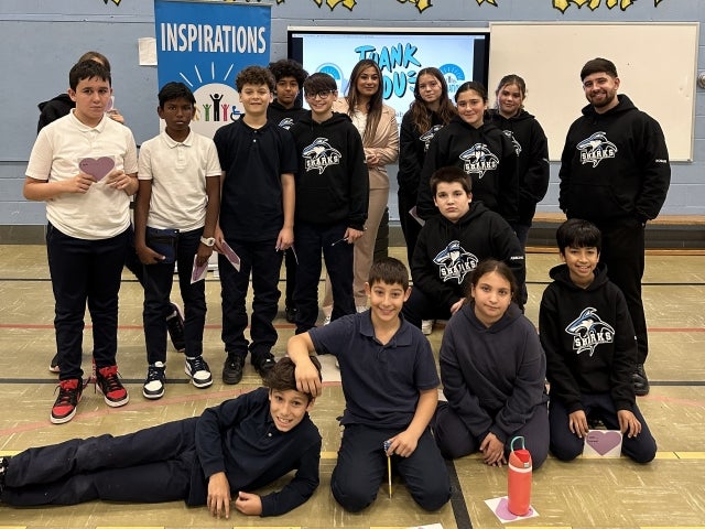 Inaugural Jackie Fisher Empathy Tour inspires students at John Caboto Academy