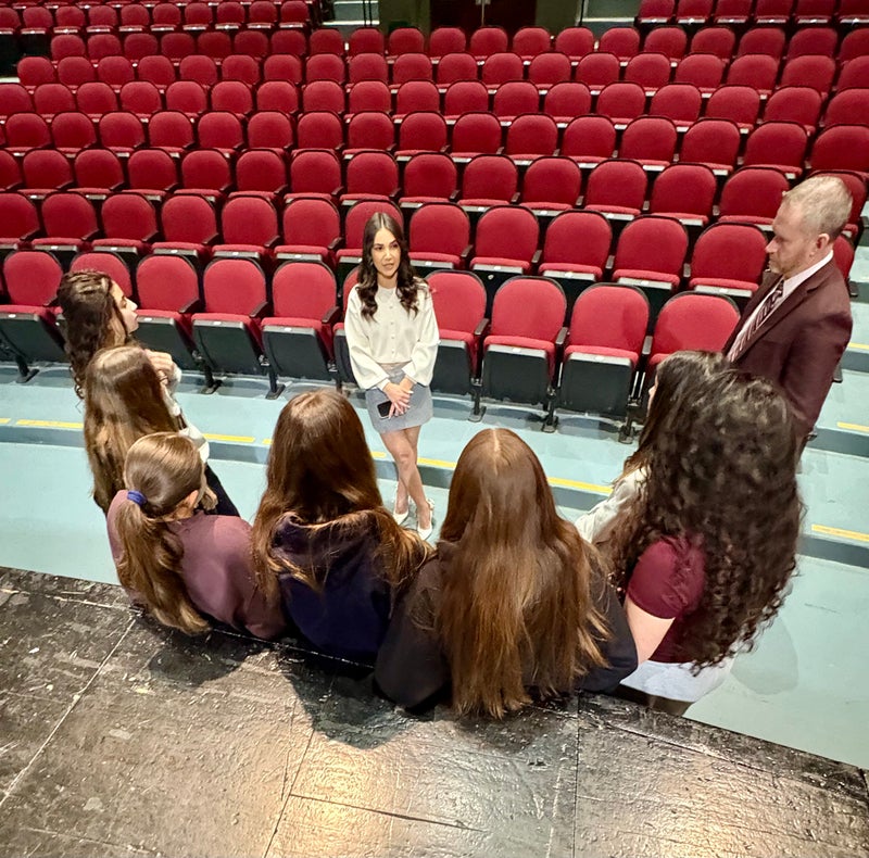 Sara Levitt having a more intimate conversation with St. Thomas students.