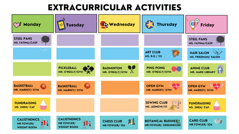 EXTRACURRICULAR ACTIVITIES-2024-2025