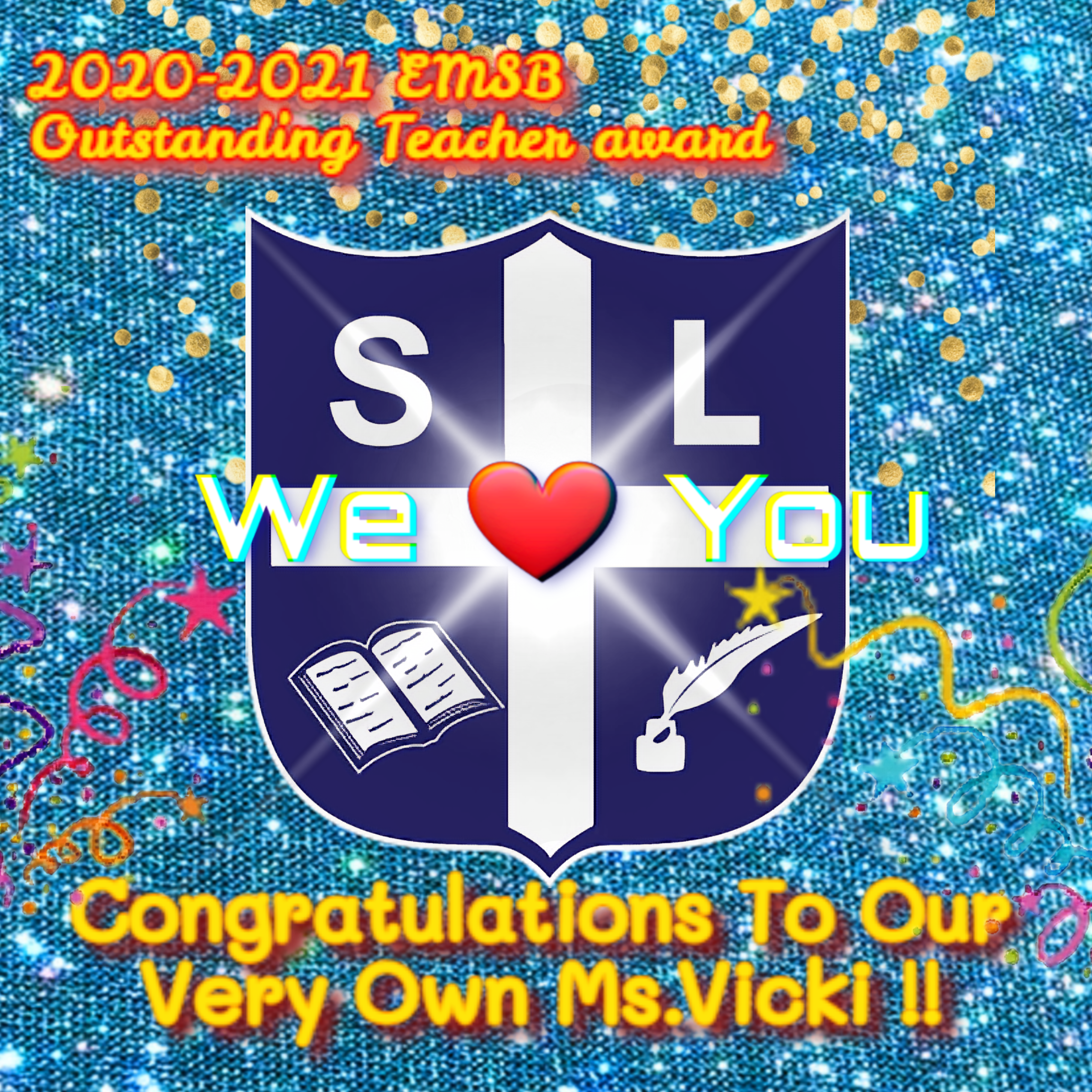 Congratulations Ms. Vicki!