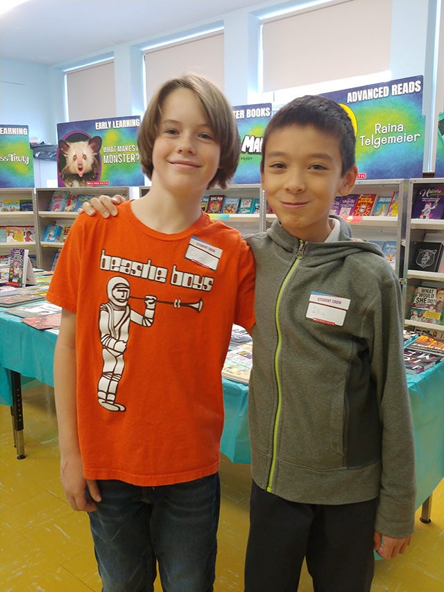 Casey MacDonald and Illia Lin-Papastratis (grades 5 and 6)