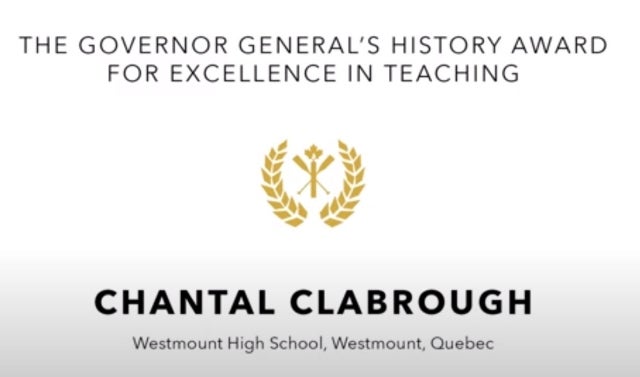 Chantal Clabrough - Canada's History