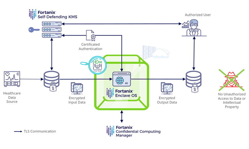 Protection of healthcare AI workflows using Fortanix Confidential Computing technology