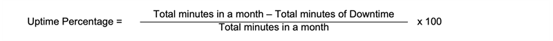 uptime percentage