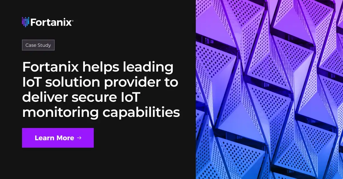 Secure IoT monitoring for leading solution provider