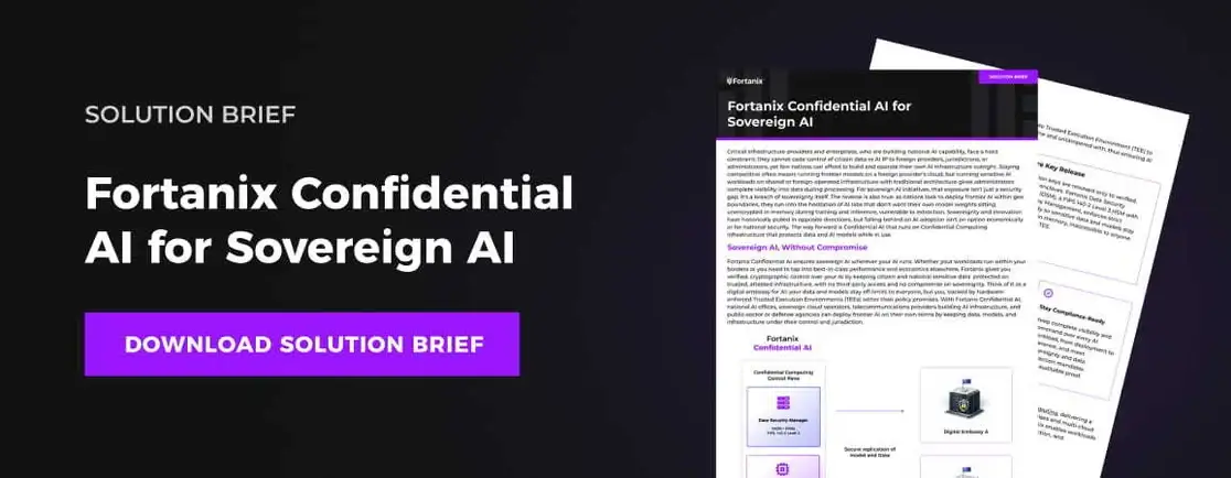  Fortanix Confidential AI for Sovereign AI