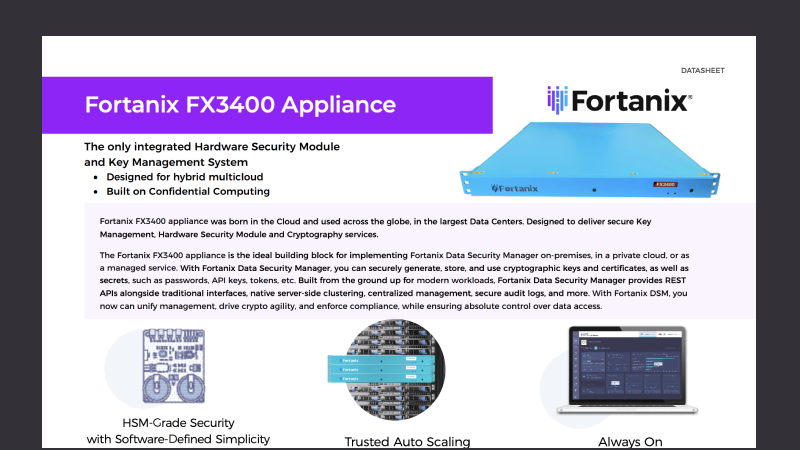 Fortanix FX3400 Appliance