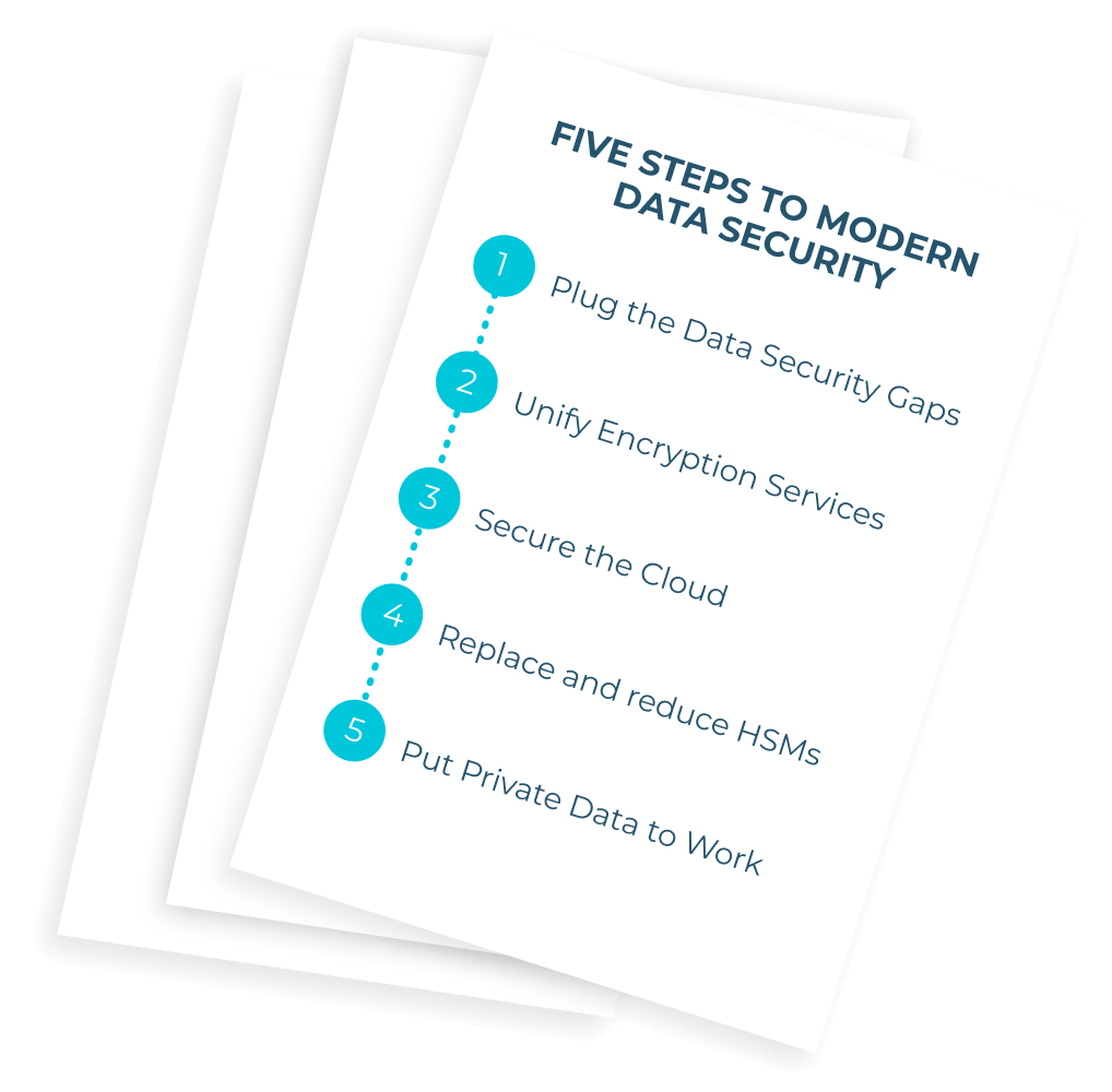 Five step  guide to modernizing data security