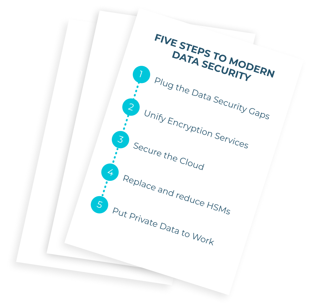 Five step  guide to modernizing data security