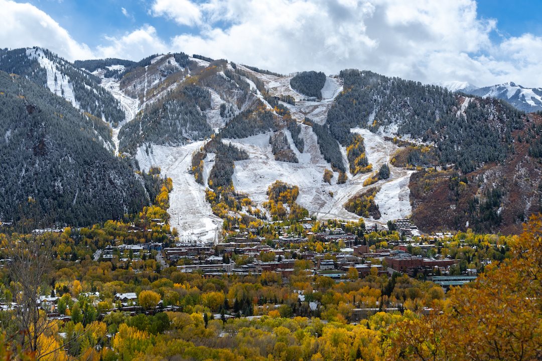 downtown aspen fresh snow