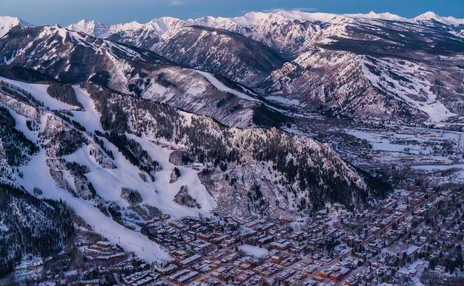 sky view of aspen snowmass