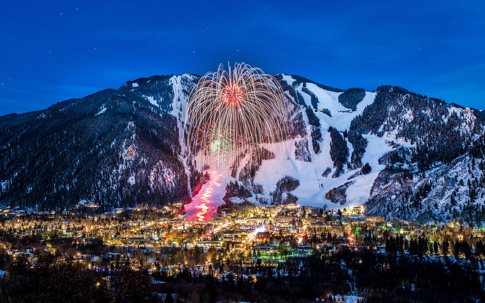 fireworks over aspen