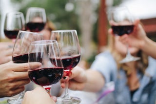 ladies at a wine festival 