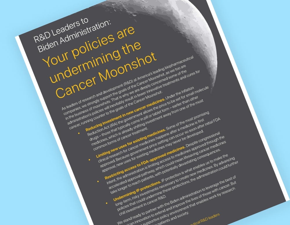 Cancer Moonshot Print Ad | PhRMA