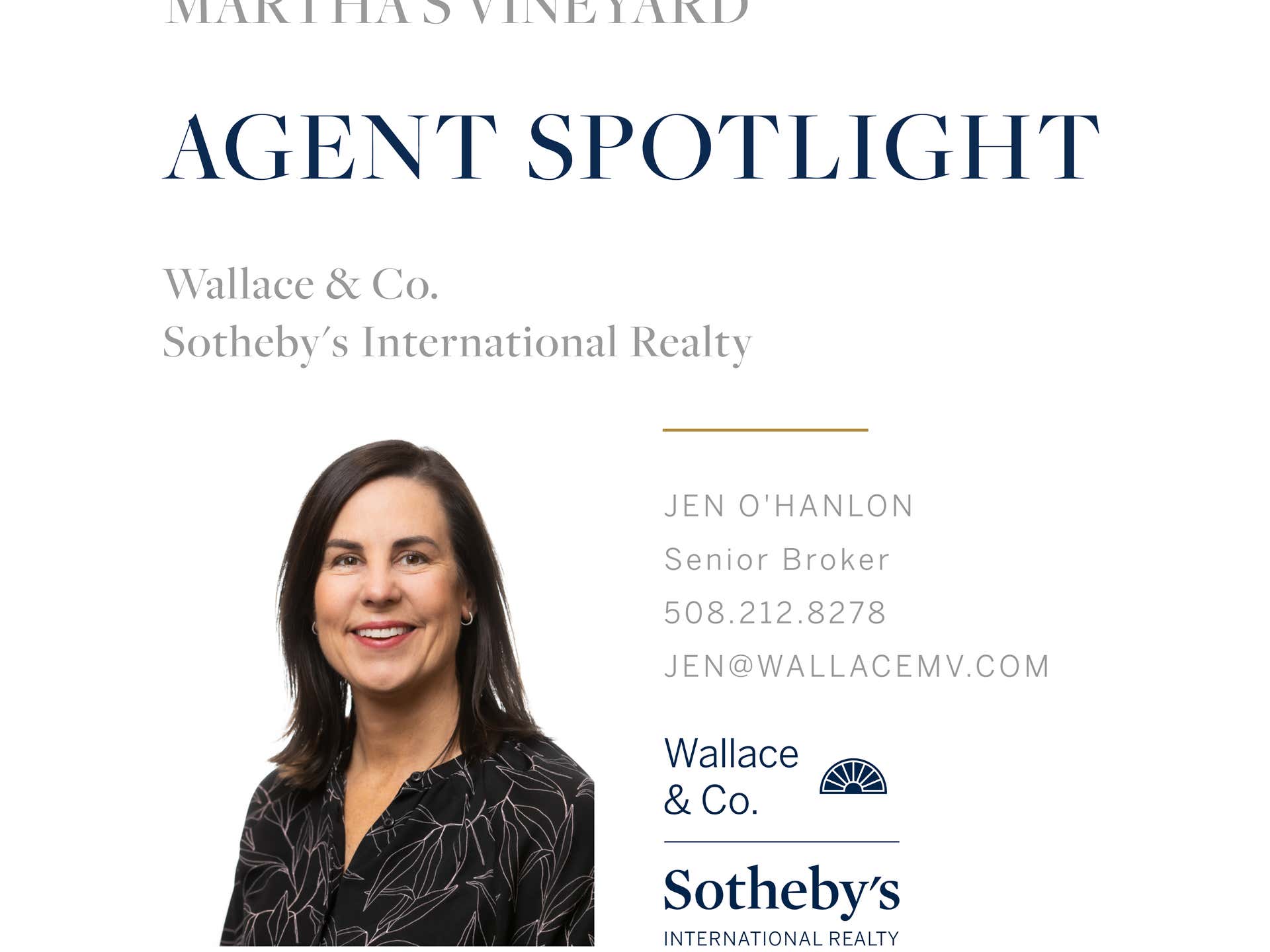 Agent Spotlight Jennifer O'Hanlon Wallace & Co. Sotheby's