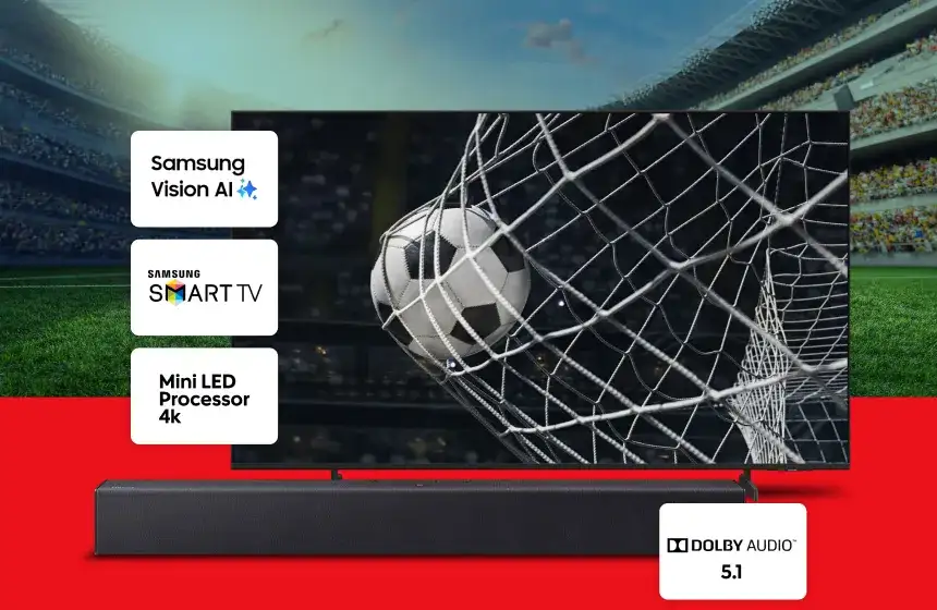 Imagen de la promoci&oacute;n gana una pantalla samsung y una barra de sonido