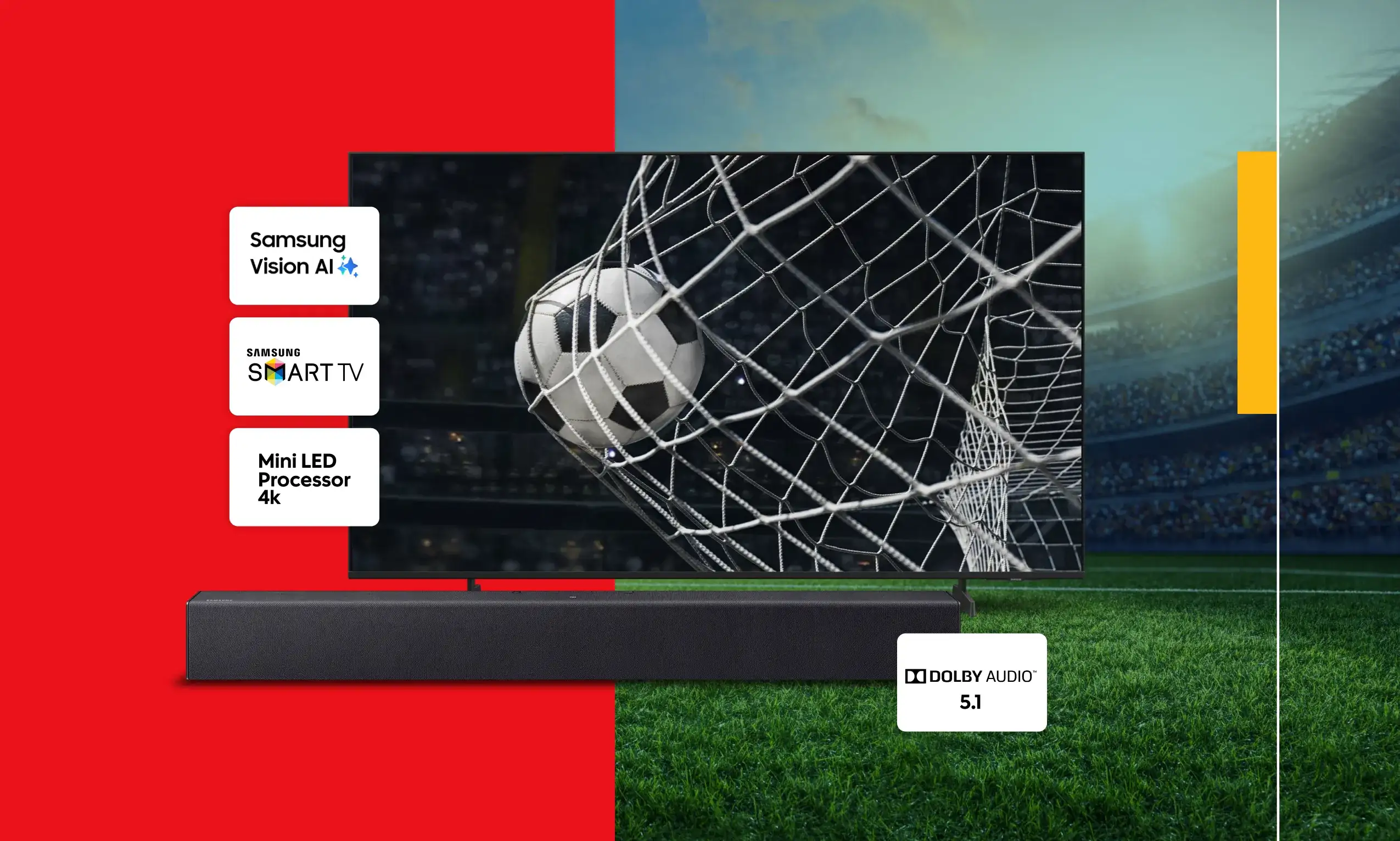 Imagen de la promoci&oacute;n gana una pantalla samsung y una barra de sonido con Scotiabank M&eacute;xico