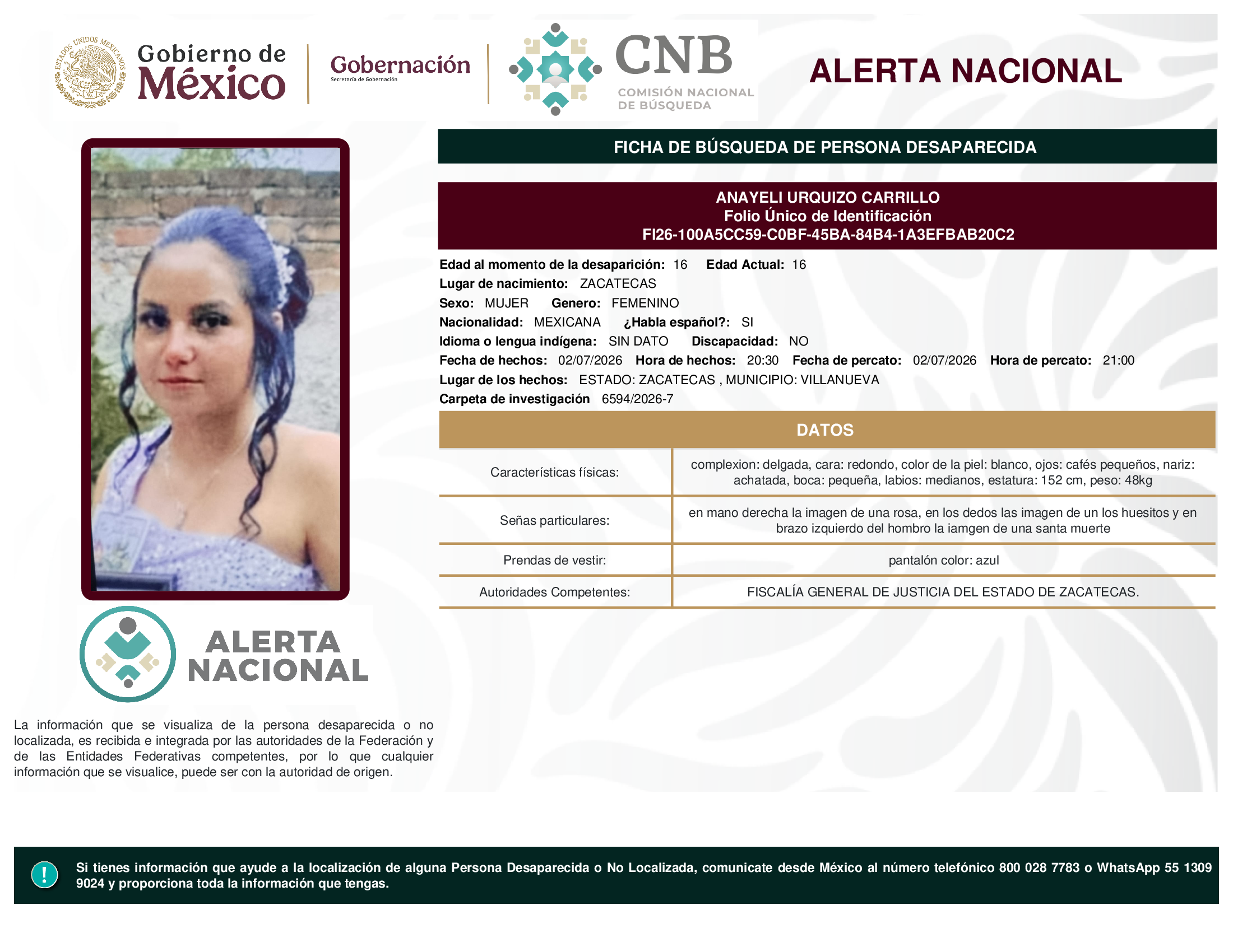 ANAYELI URQUIZO CARRILLO