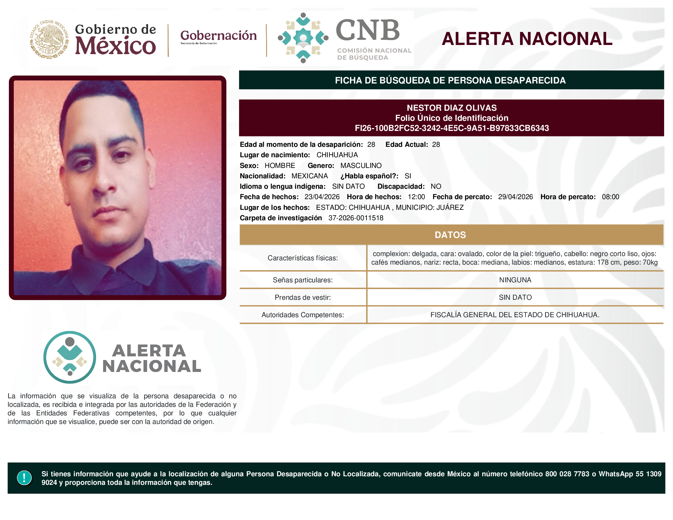 NESTOR DIAZ OLIVAS