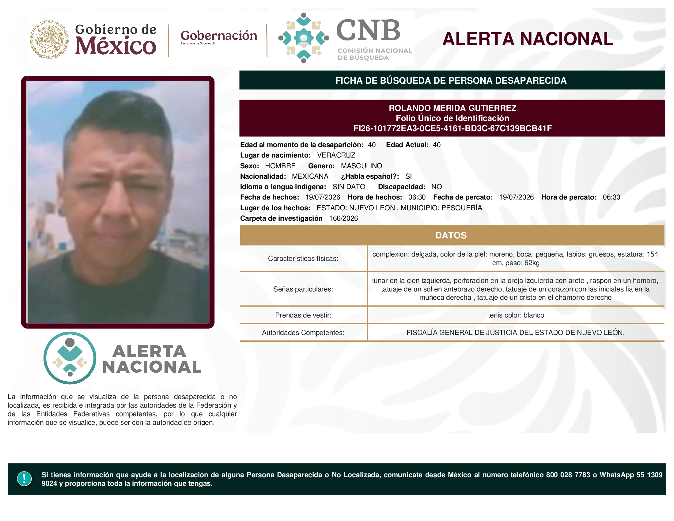 ROLANDO MERIDA GUTIERREZ