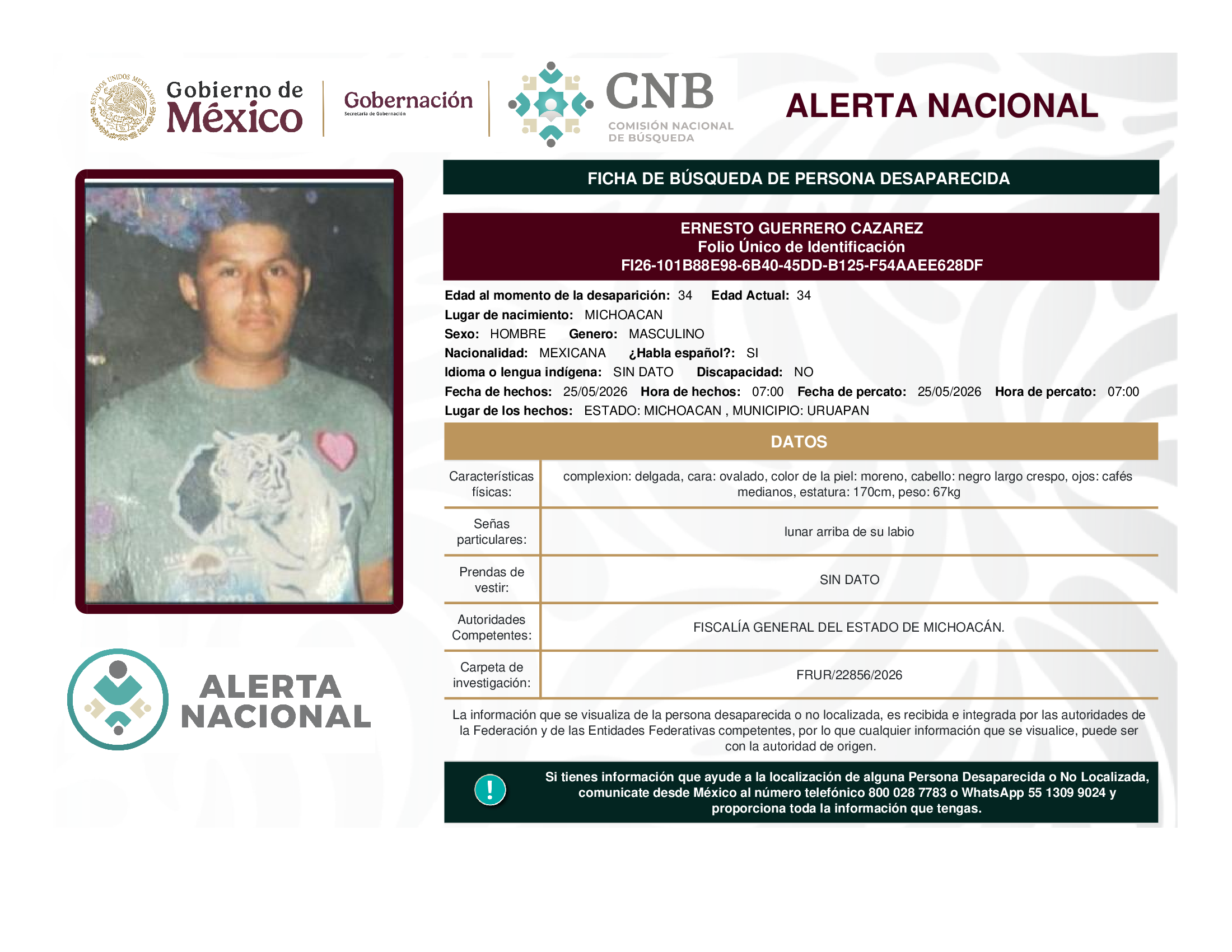 ERNESTO GUERRERO CAZAREZ