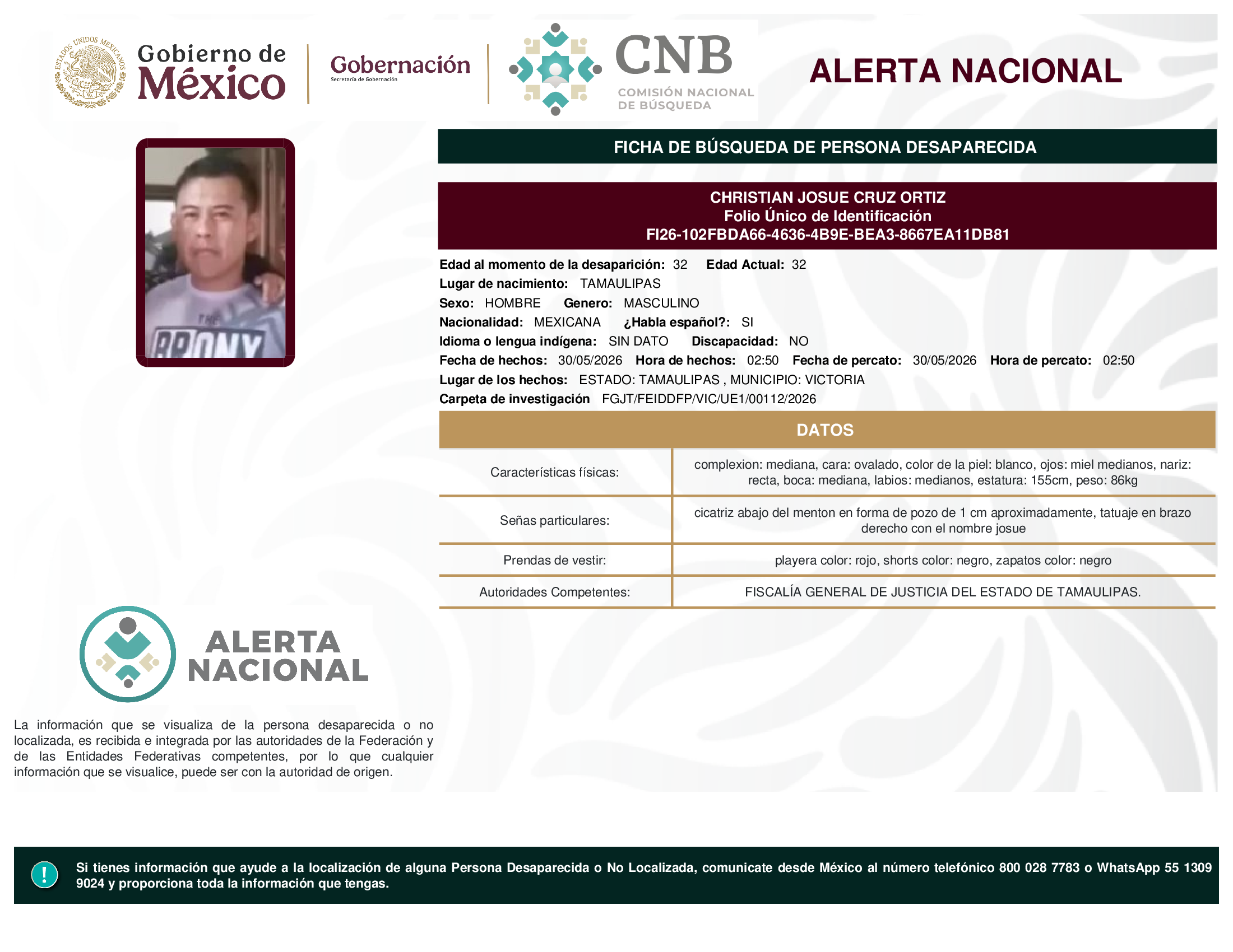 CHRISTIAN JOSUE CRUZ ORTIZ