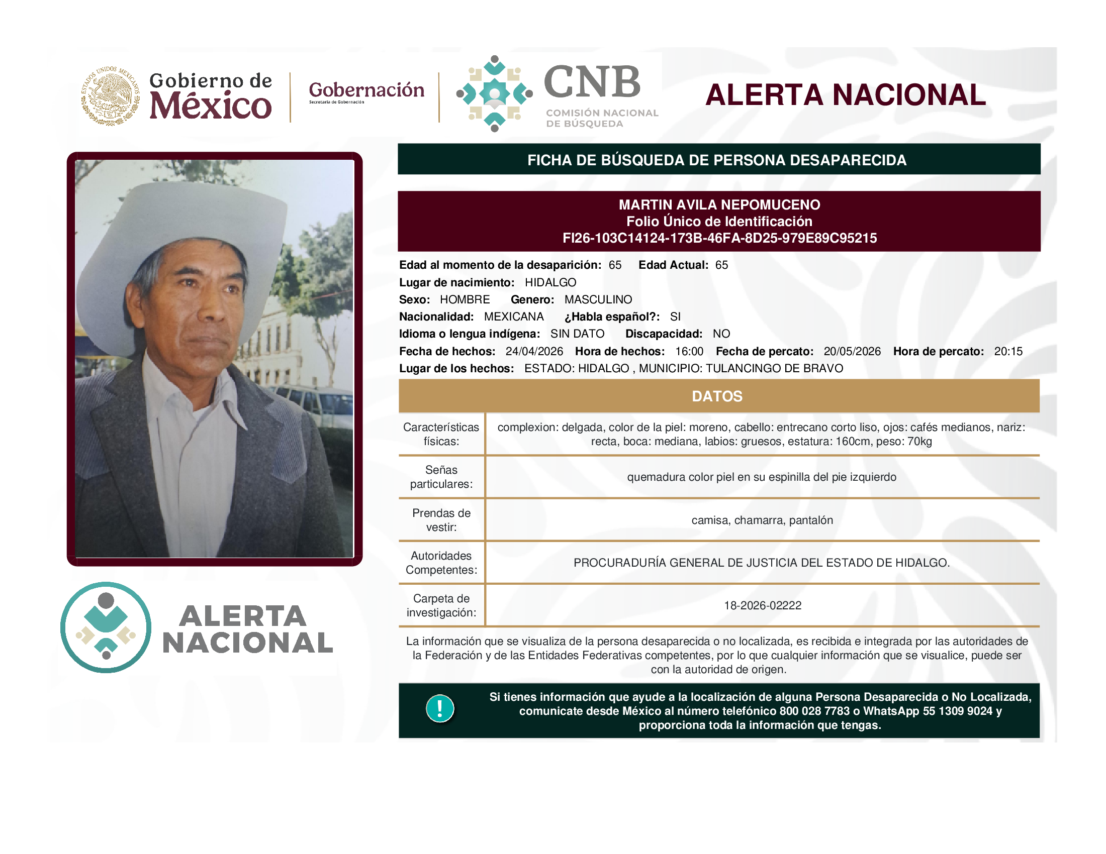MARTIN AVILA NEPOMUCENO