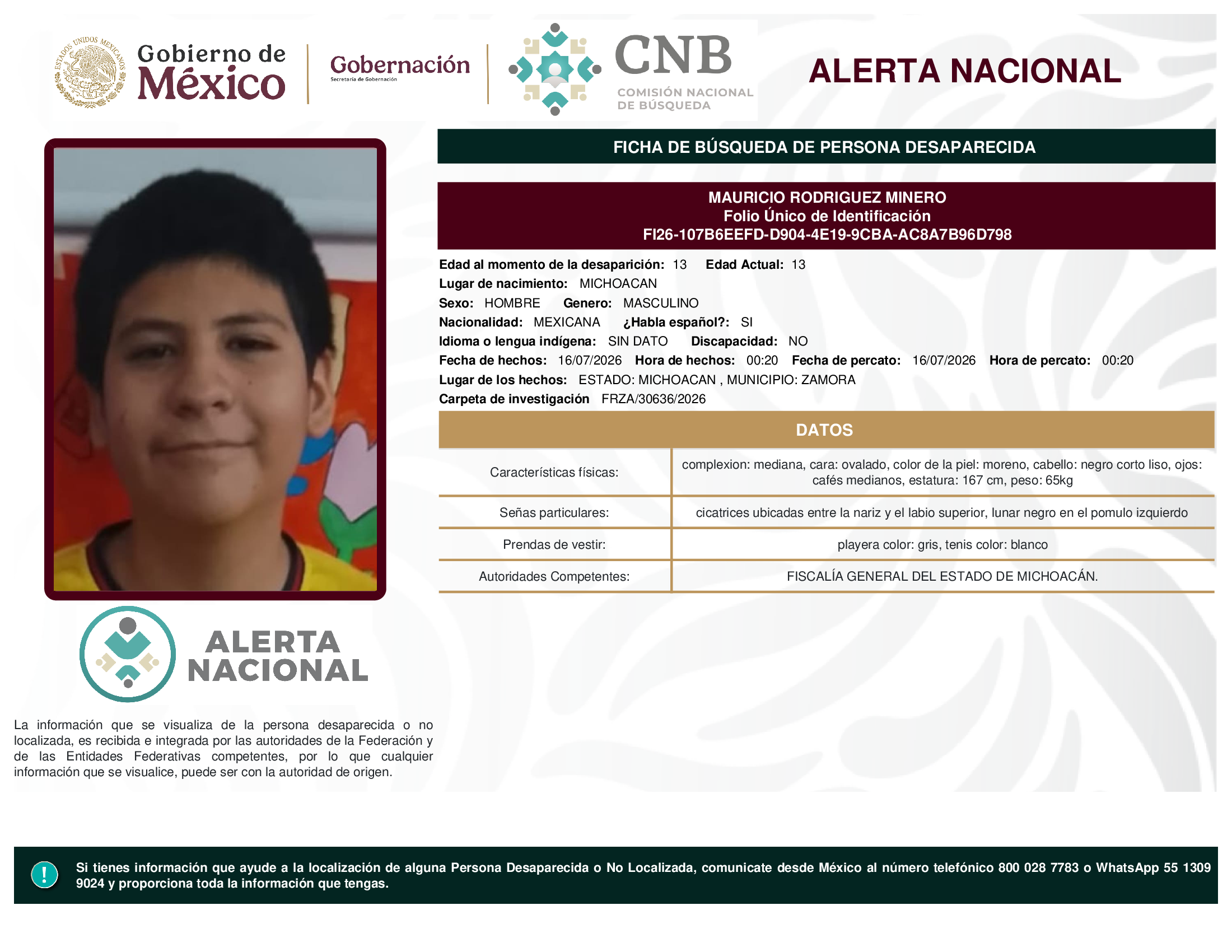 MAURICIO RODRIGUEZ MINERO