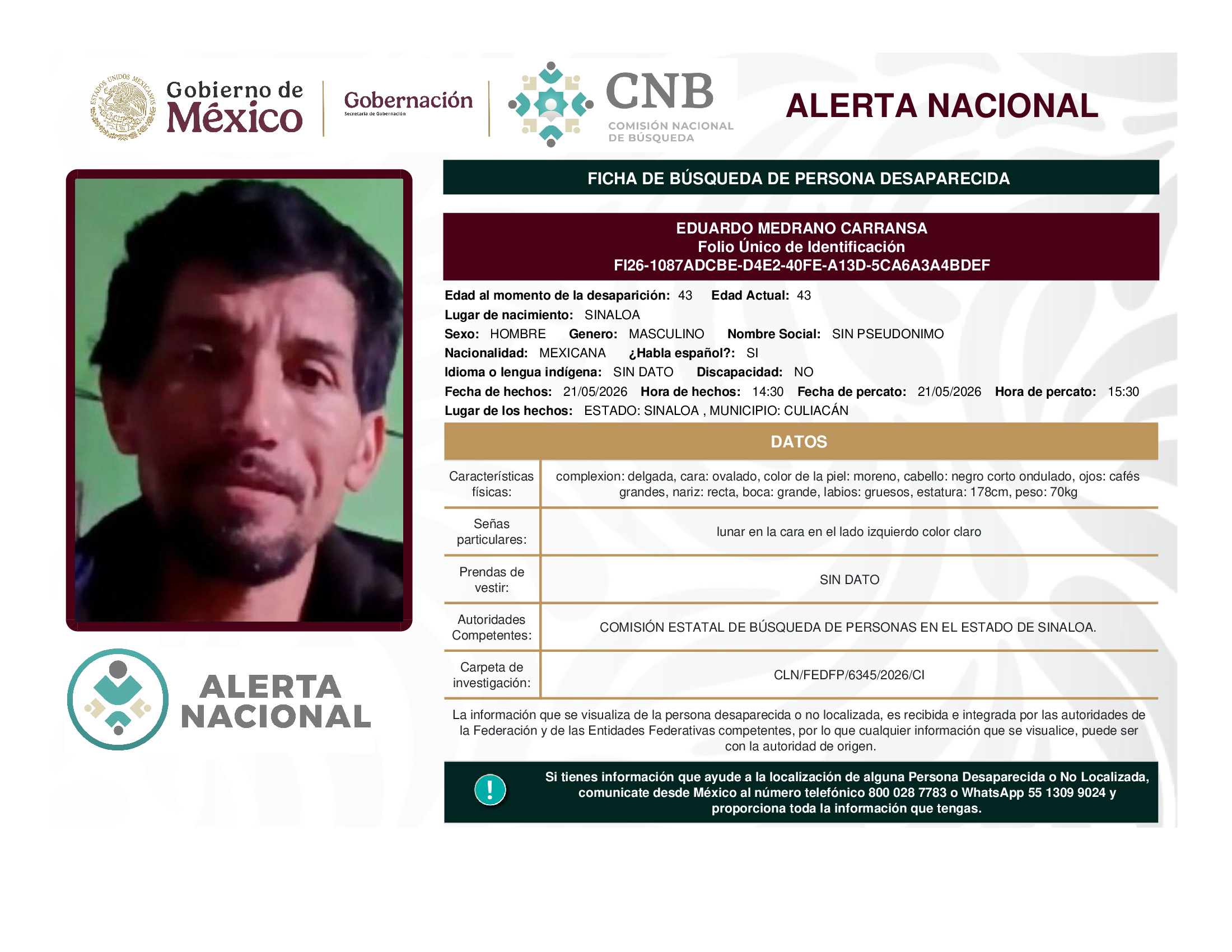 EDUARDO MEDRANO CARRANSA