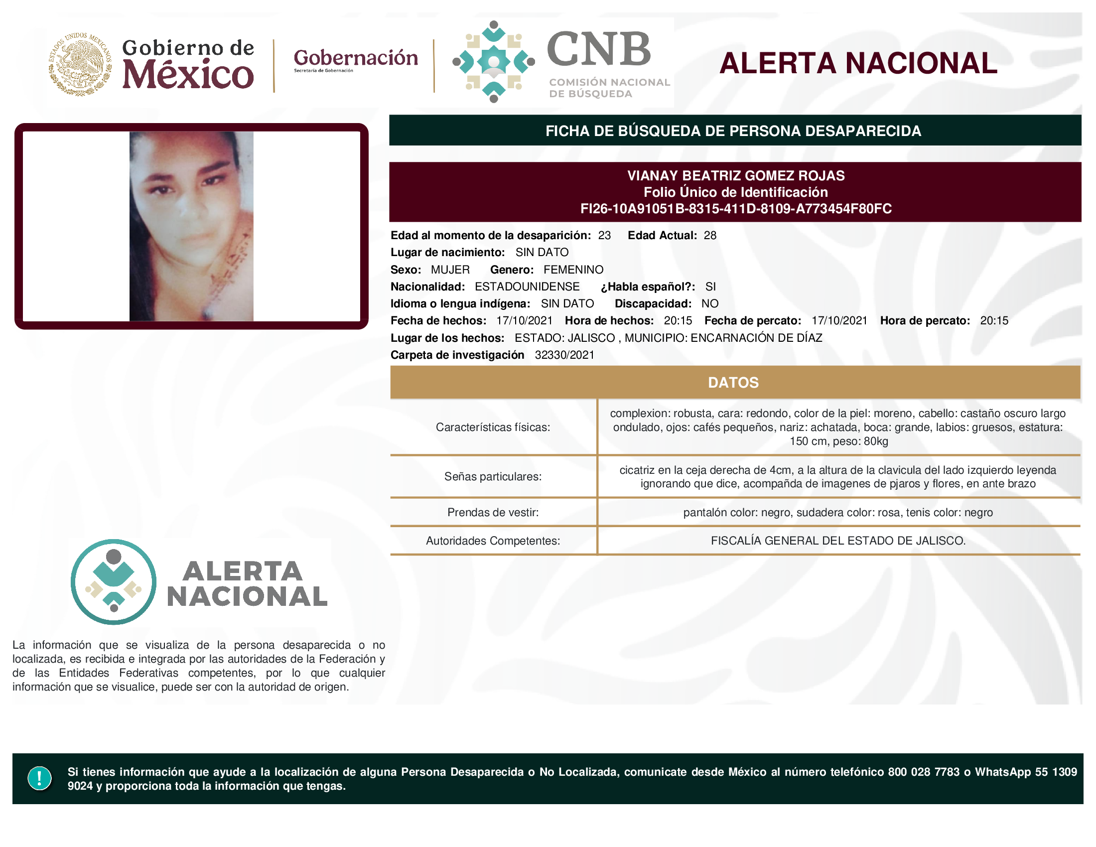 VIANAY BEATRIZ GOMEZ ROJAS