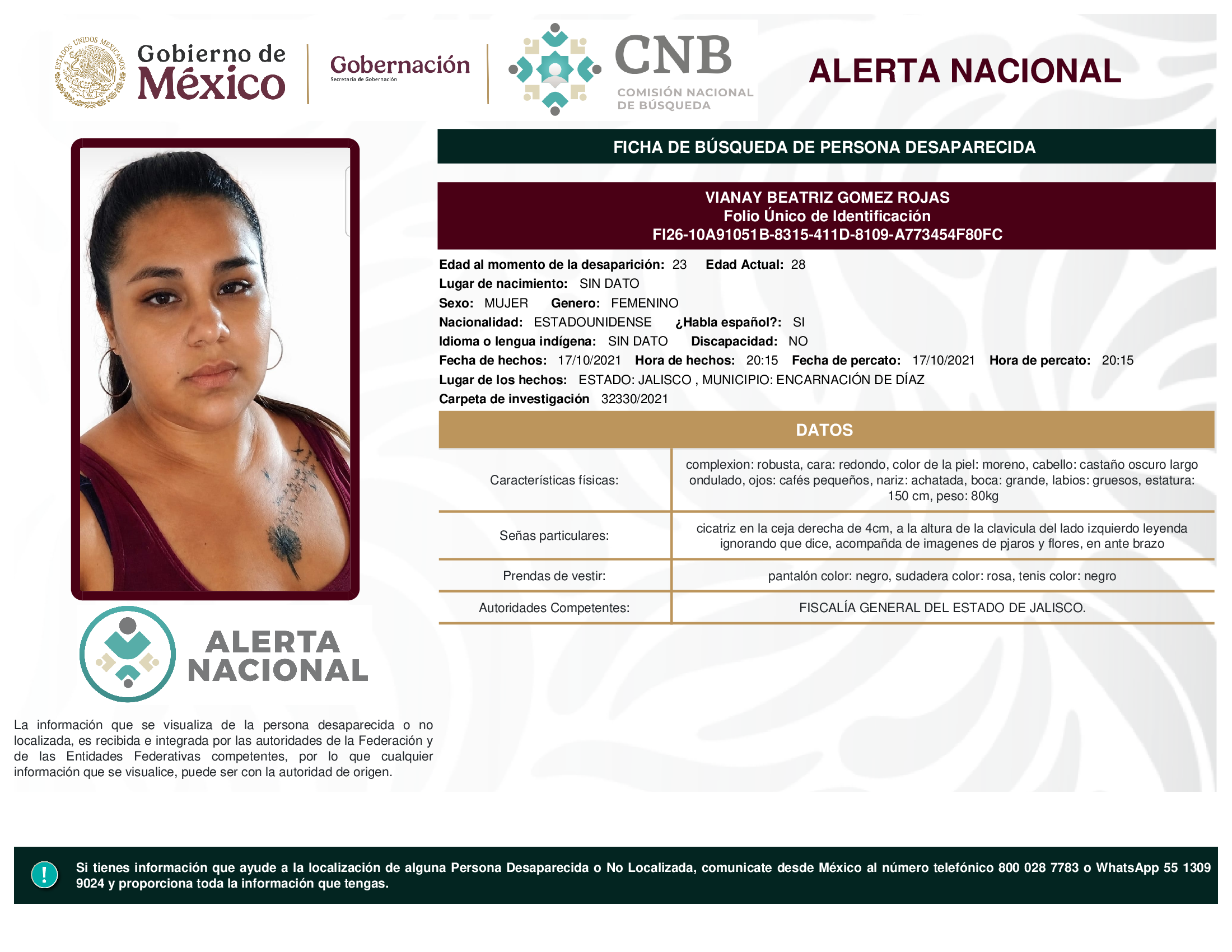 VIANAY BEATRIZ GOMEZ ROJAS