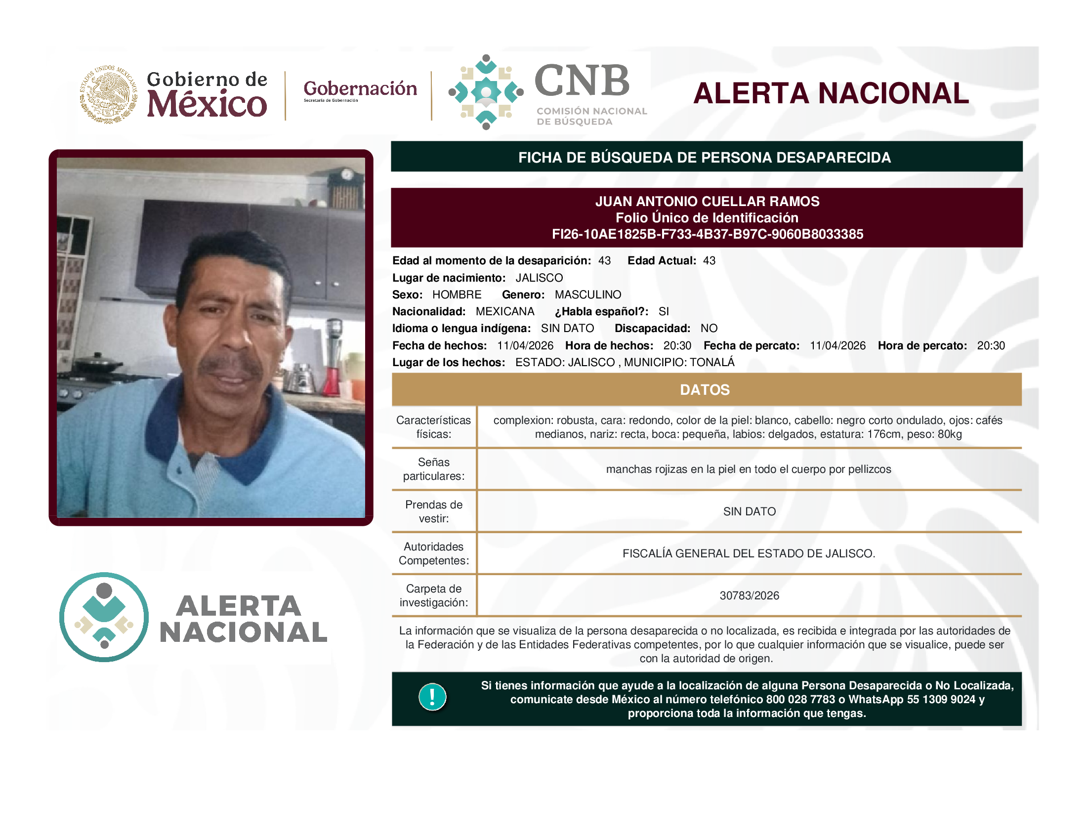 JUAN ANTONIO CUELLAR RAMOS