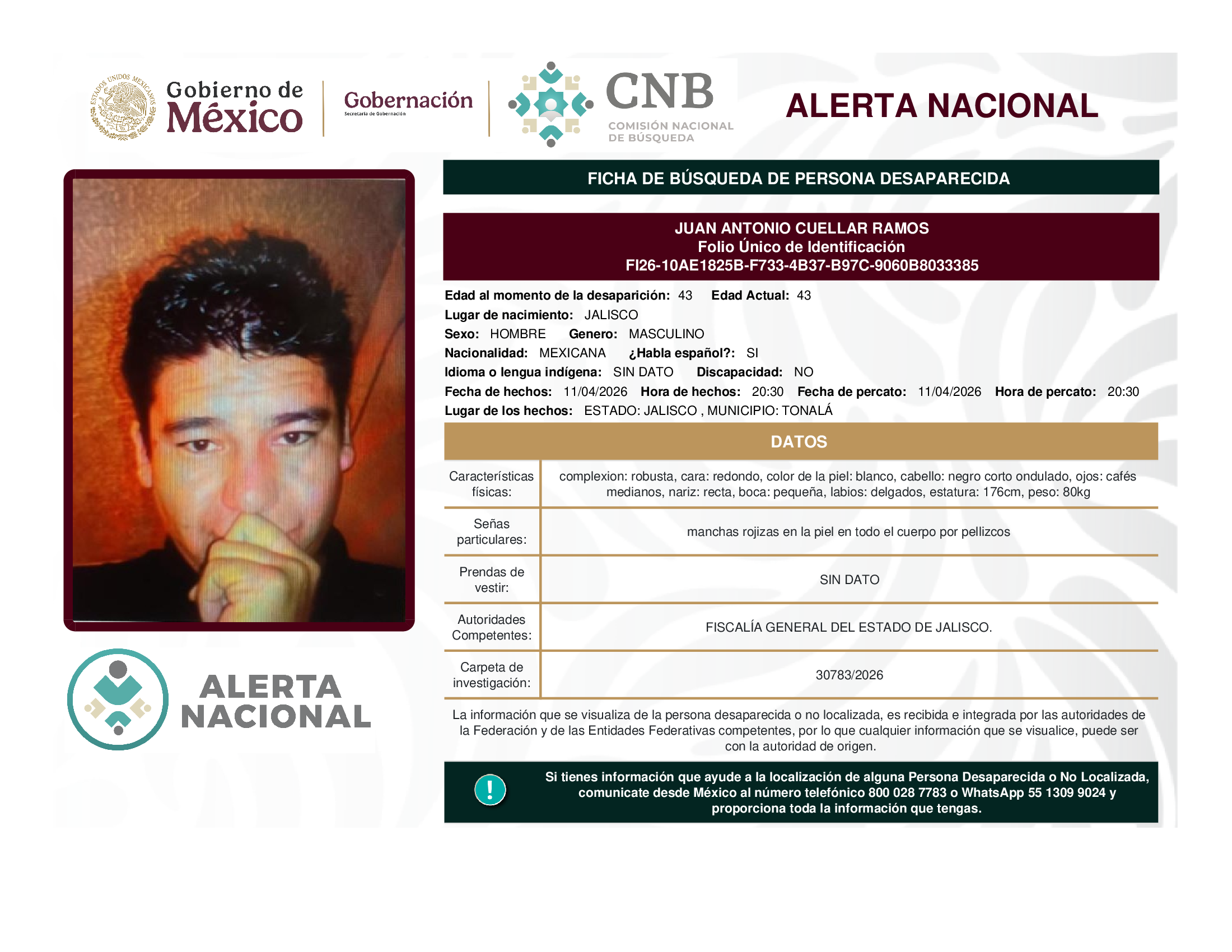 JUAN ANTONIO CUELLAR RAMOS