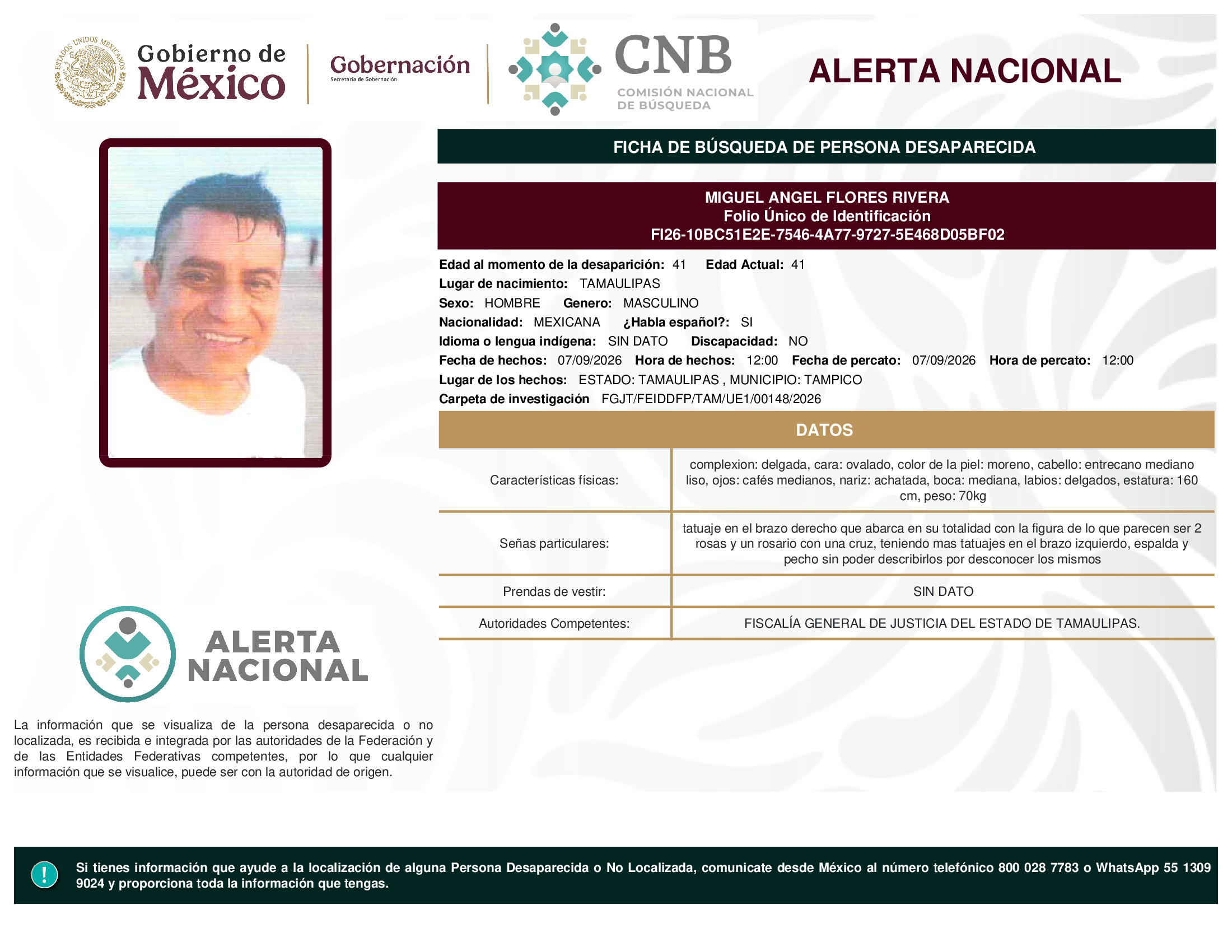 MIGUEL ANGEL FLORES RIVERA