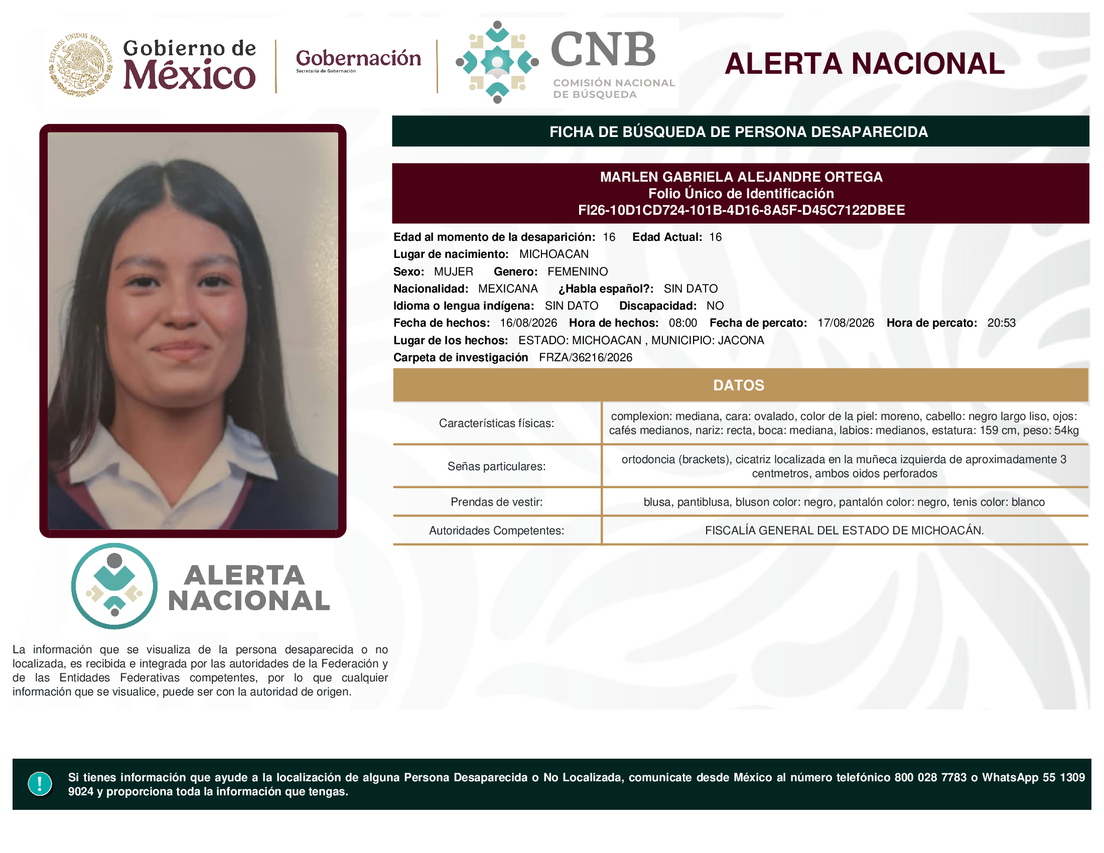 MARLEN GABRIELA ALEJANDRE ORTEGA