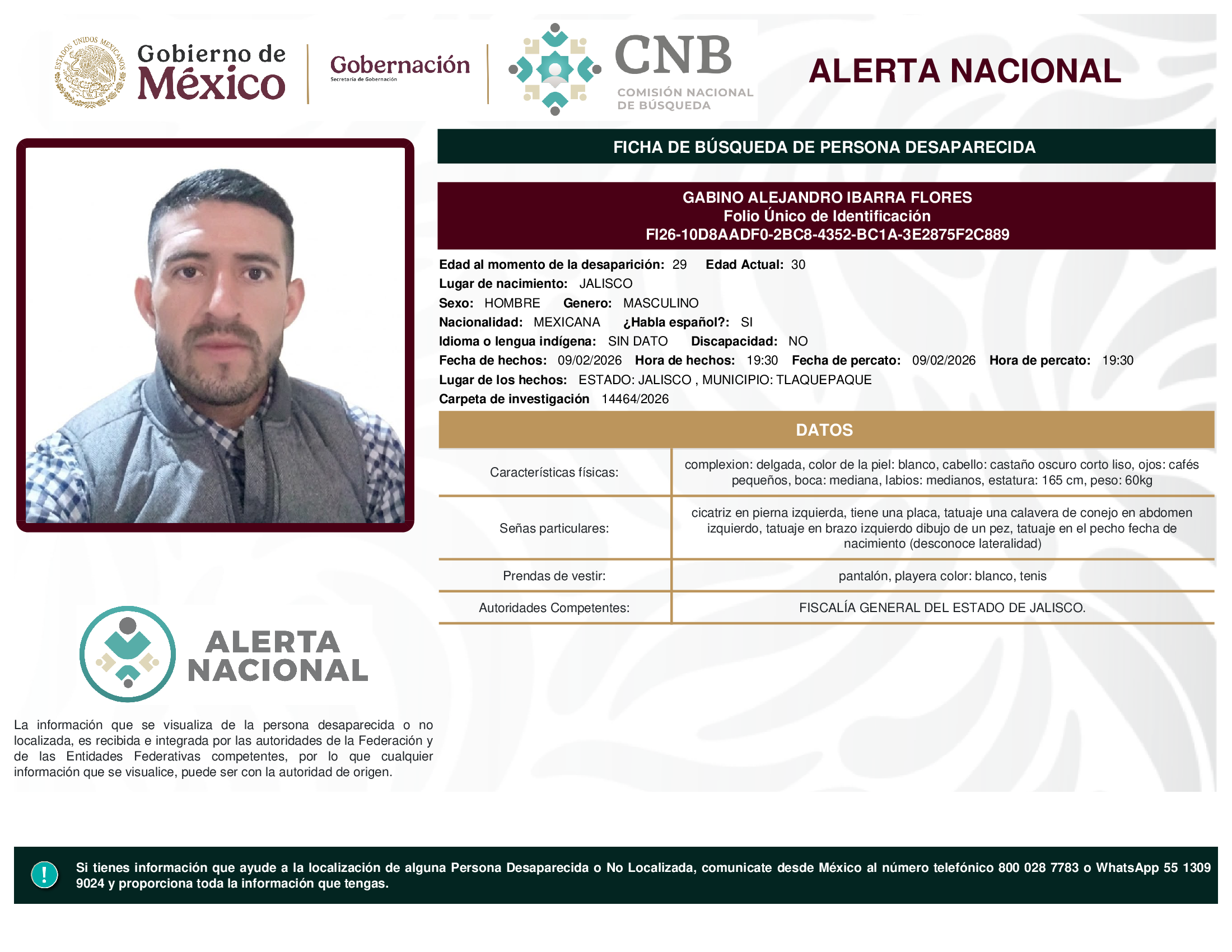 GABINO ALEJANDRO IBARRA FLORES