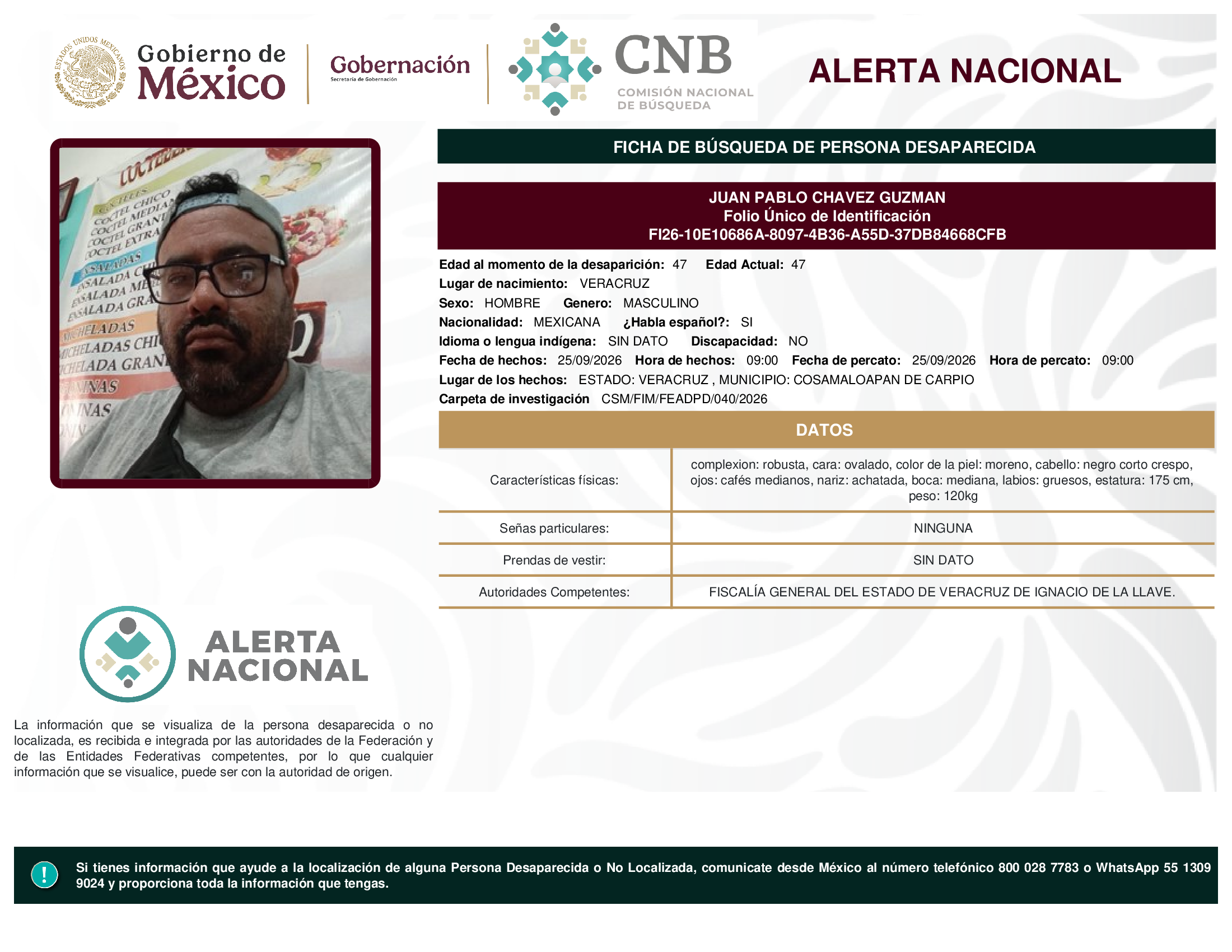 JUAN PABLO CHAVEZ GUZMAN