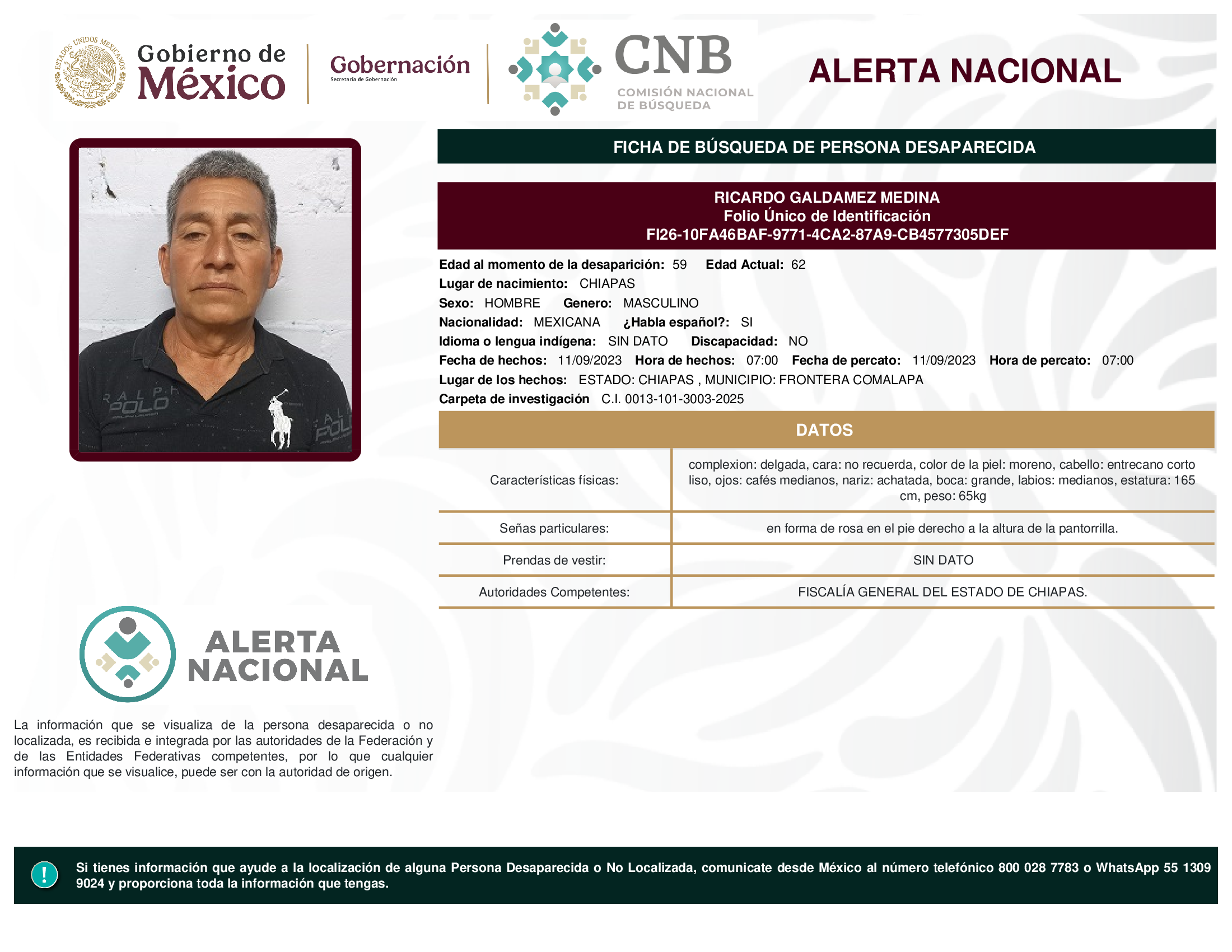 RICARDO GALDAMEZ MEDINA